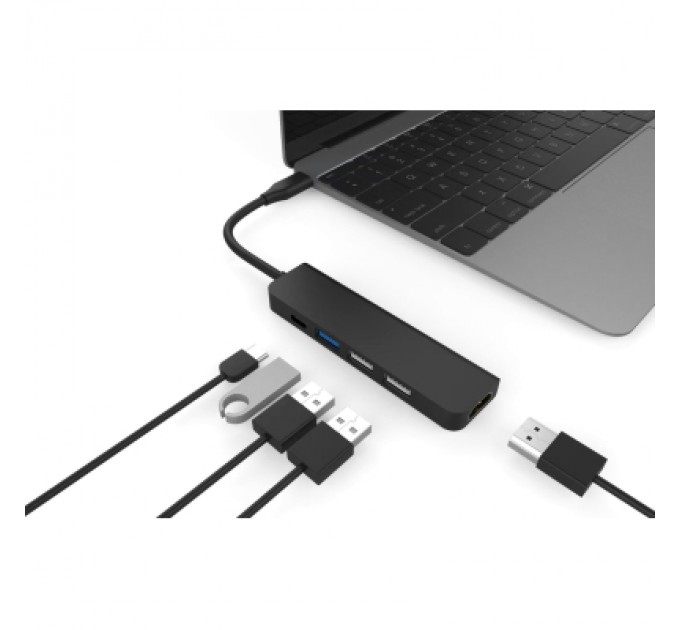 XoKo Концентратор XoKo AC-405 Type-C to HDMI+USB 3.0+USB 2.0+Type-C (XK-AC-405)