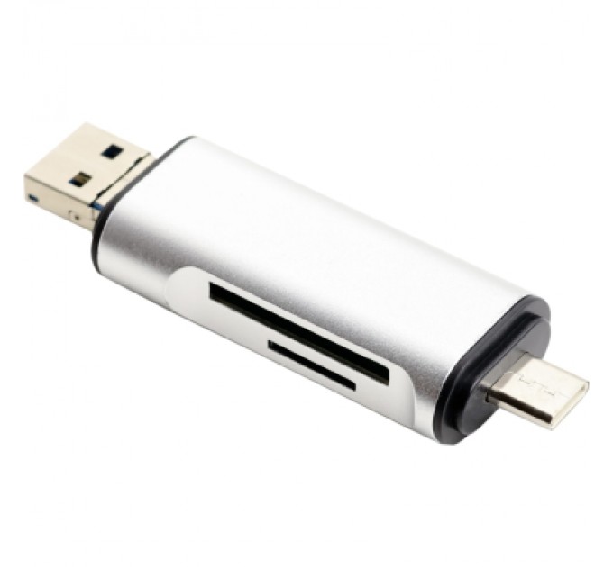 XoKo Концентратор XoKo AC-440 Type-C USB 3.0 and MicroUSB/SD Card Reader (XK-AС-440)
