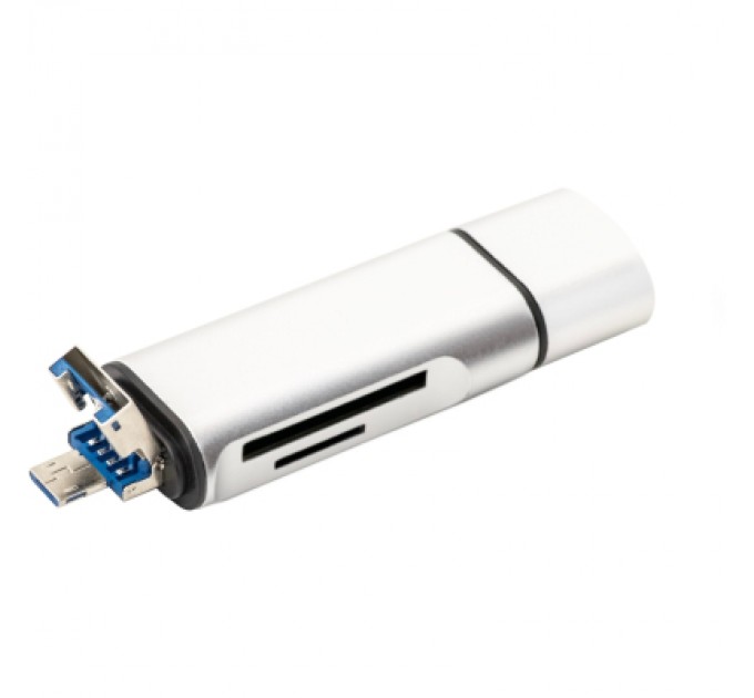 XoKo Концентратор XoKo AC-440 Type-C USB 3.0 and MicroUSB/SD Card Reader (XK-AС-440)