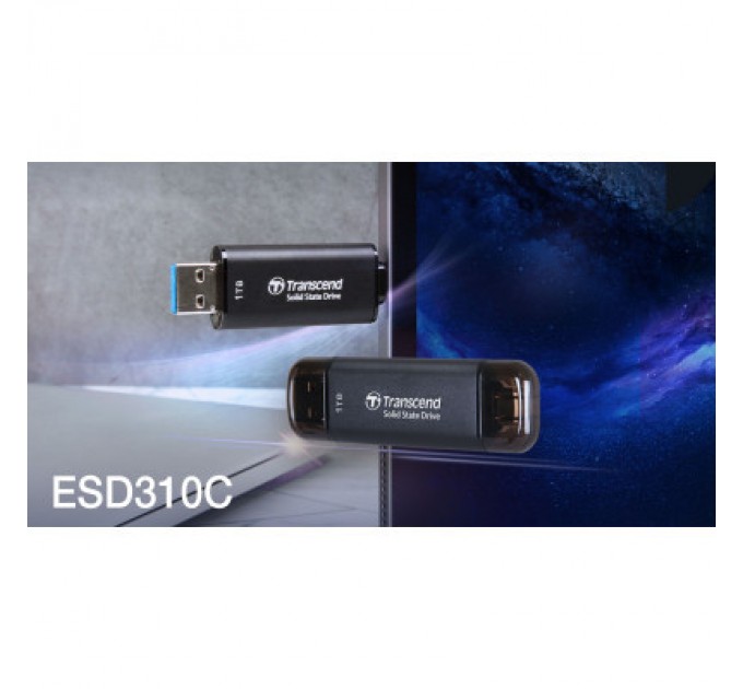 Transcend Накопичувач SSD USB 3.2 256GB Transcend (TS256GESD310C)