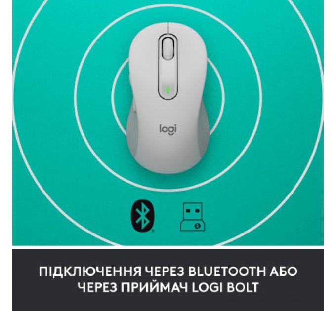 Logitech Мишка Logitech Signature M650 Wireless for Business Off-White (910-006275)