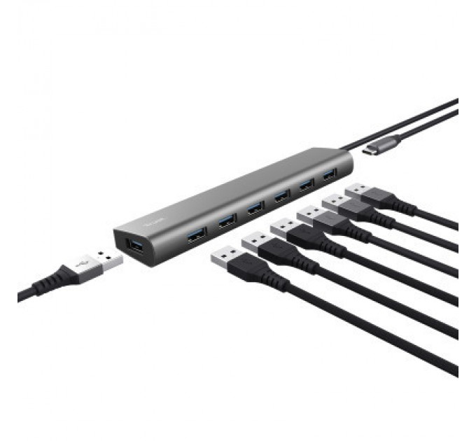 Trust Порт-реплікатор Trust Dalyx 7-in-1 USB-A 3.2 Aluminium Dock (24967_TRUST)