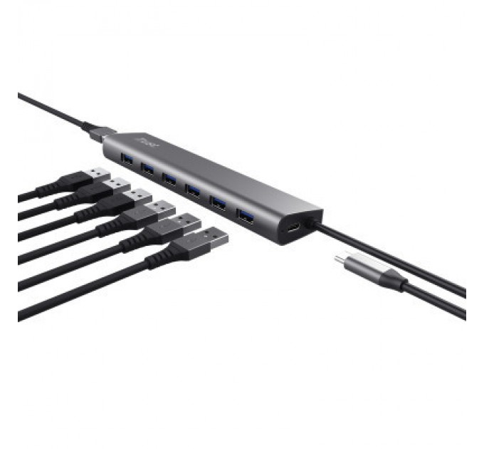 Trust Порт-реплікатор Trust Dalyx 7-in-1 USB-A 3.2 Aluminium Dock (24967_TRUST)