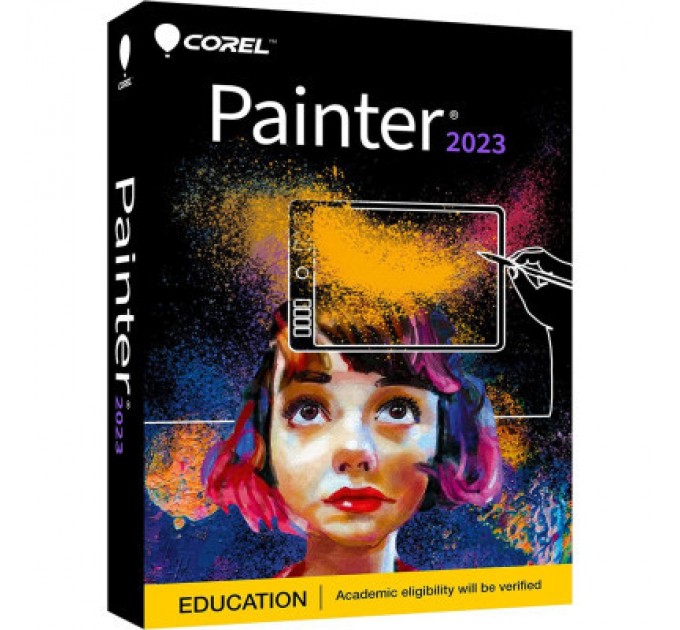 Corel ПЗ для мультимедіа Corel Painter 2023 ML Education EN/DE/FR Windows/Mac (ESDPTR2023MLA)