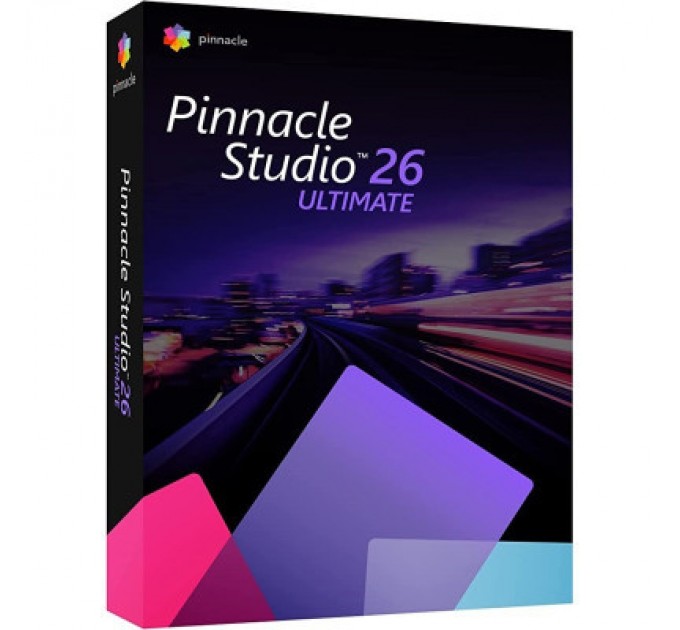 Corel ПЗ для мультимедіа Corel Pinnacle Studio 26 Ultimate EN/CZ/DA/ES/FI/FR/IT/NL/PL/SV Windows (ESDPNST26ULML)