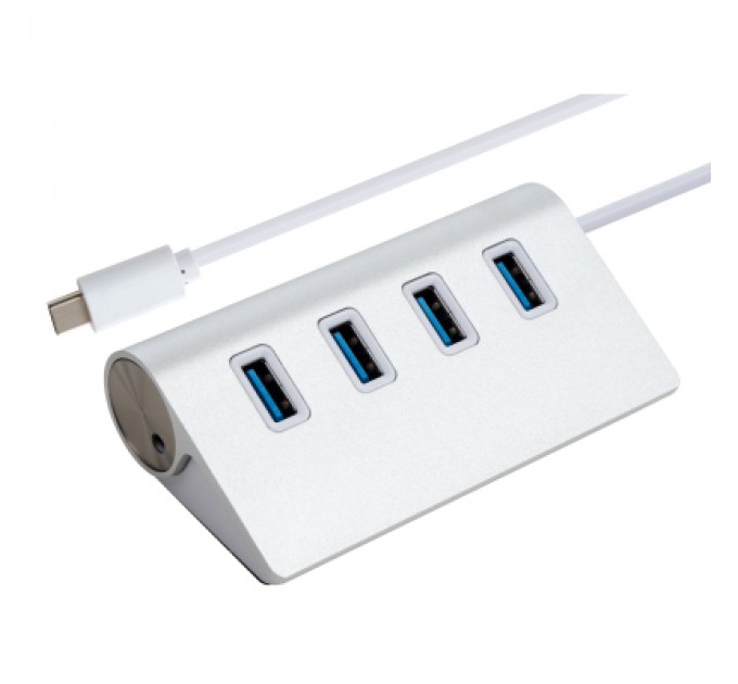 Vinga Концентратор Vinga Type-C to 4*USB3.0 1.0m cable aluminium (VCPHCU304)