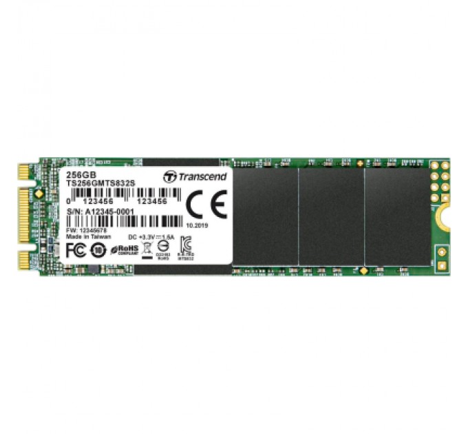 Transcend Накопичувач SSD M.2 2280 256GB Transcend (TS256GMTS832S)