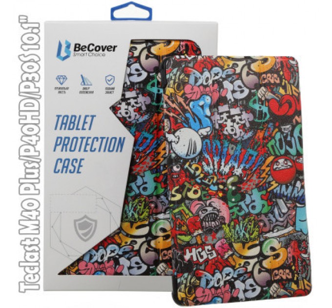 BeCover Чохол до планшета BeCover Smart Case Teclast M40 Plus/P40HD/P30S 10.1" Graffiti (709542)