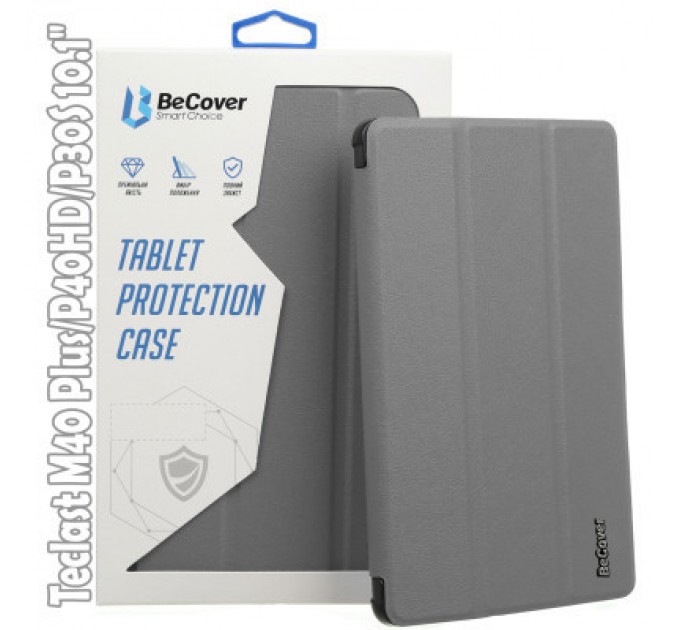 BeCover Чохол до планшета BeCover Smart Case Teclast M40 Plus/P40HD/P30S 10.1" Gray (709543)