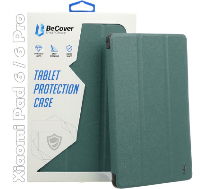 BeCover Чохол до планшета BeCover Smart Case Xiaomi Mi Pad 6 / 6 Pro 11" Dark Green (709493)
