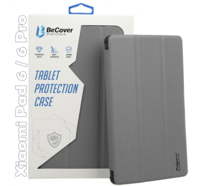 BeCover Чохол до планшета BeCover Smart Case Xiaomi Mi Pad 6 / 6 Pro 11" Gray (709497)