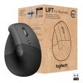 Logitech Мишка Logitech Lift Vertical Ergonomic Wireless/Bluetooth for Business Graphite (910-006494)