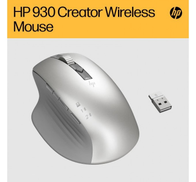 HP Мишка HP Creator 930 Wireless Silver (1D0K9AA)