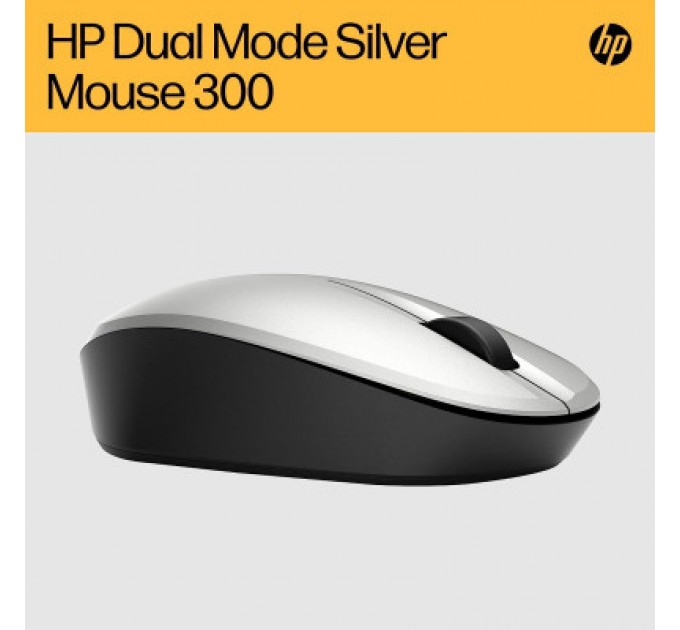HP Мишка HP Dual Mode Bluetooth/Wireless Silver (6CR72AA)