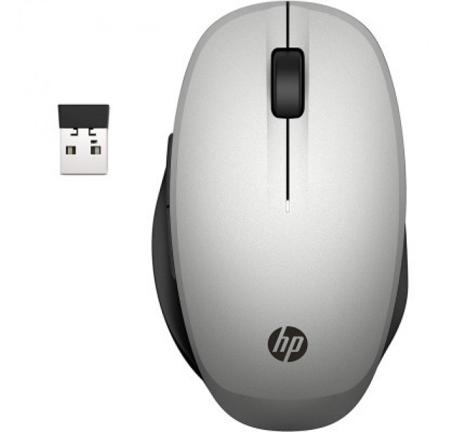 HP Мишка HP Dual Mode Bluetooth/Wireless Silver (6CR72AA)