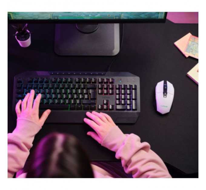 Trust Мишка Trust GXT 110 Felox RGB Wireless White (25069)