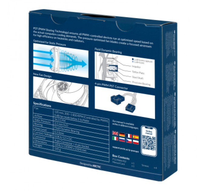 Arctic Кулер до корпусу Arctic P12 PWM PST (ACFAN00170A)