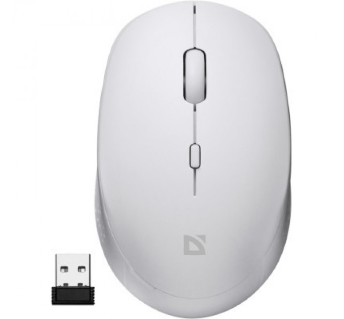Defender Мишка Defender Auris MB-027 Silent Wireless White (52028)