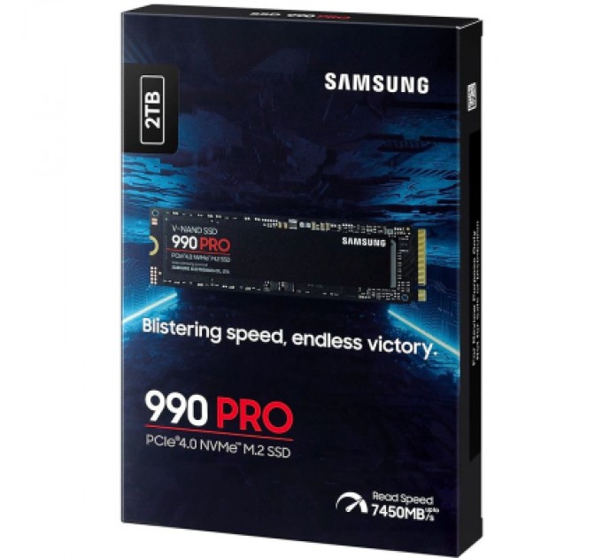 Samsung Накопичувач SSD M.2 2280 2TB 990 PRO Samsung (MZ-V9P2T0BW)