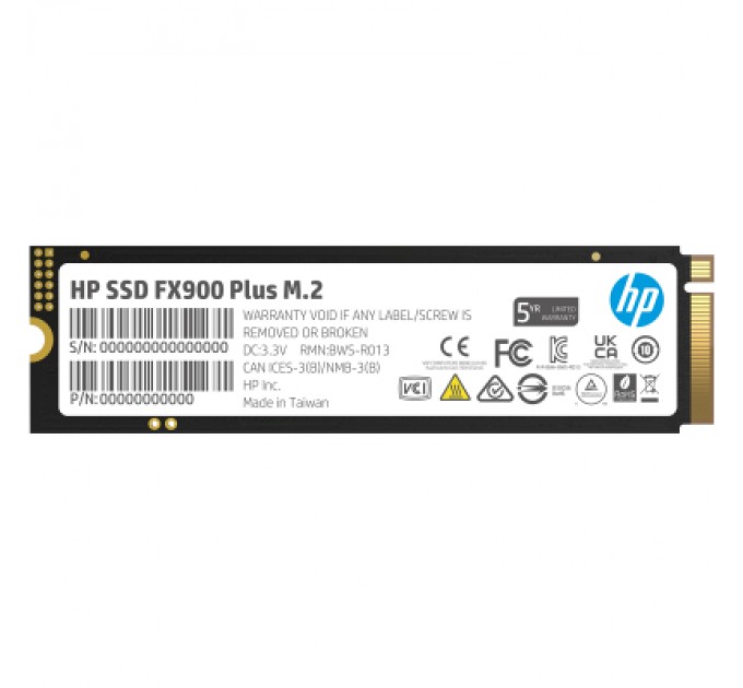 HP Накопичувач SSD M.2 2280 512GB FX900 Plus HP (7F616AA)