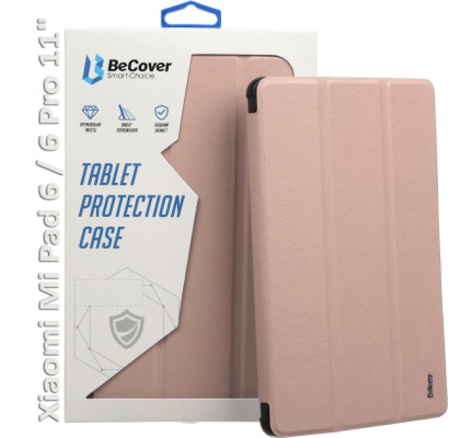 BeCover Чохол до планшета BeCover TPU Edge stylus mount Xiaomi Mi Pad 6 / 6 Pro 11" Rose Gold (709557)