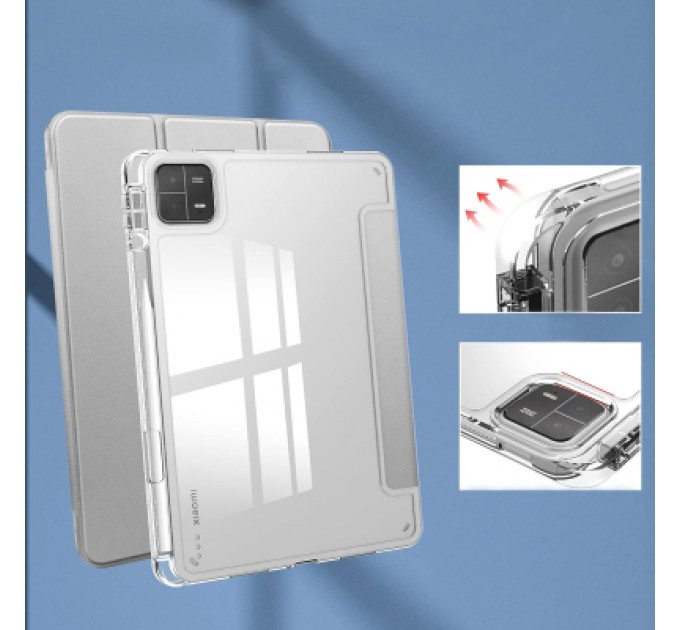 BeCover Чохол до планшета BeCover TPU Edge stylus mount Xiaomi Mi Pad 6 / 6 Pro 11" Sliver (709560)