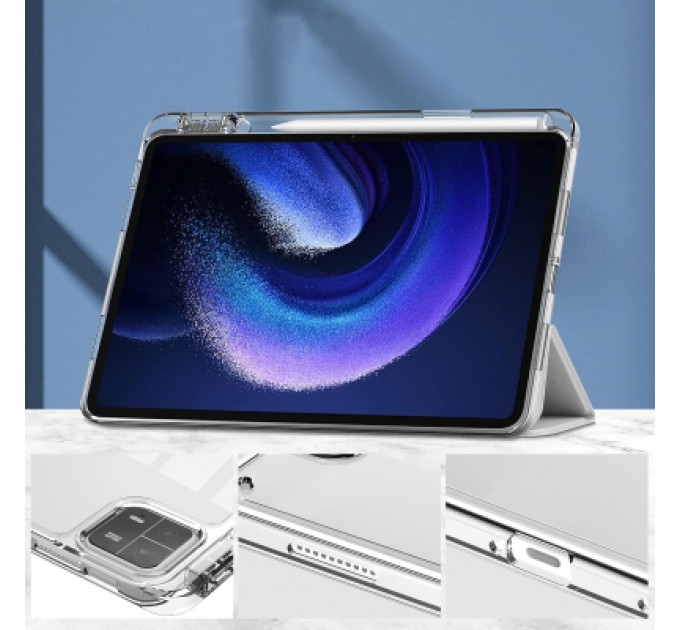 BeCover Чохол до планшета BeCover TPU Edge stylus mount Xiaomi Mi Pad 6 / 6 Pro 11" Sliver (709560)