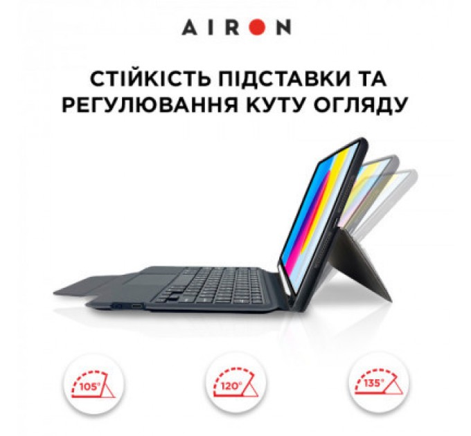 AirOn Чохол до планшета AirOn Premium iPad 10.9 10Gen 2022 10.9" with Keyboard (4822352781095)
