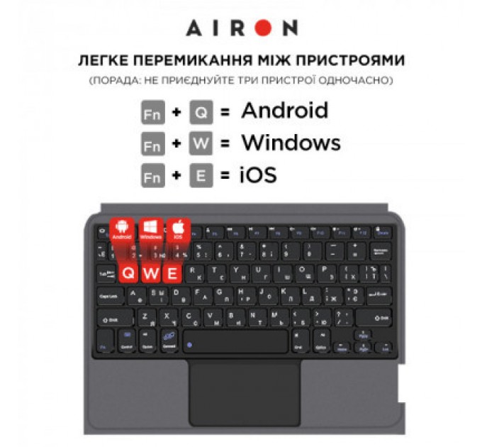 AirOn Чохол до планшета AirOn Premium iPad 10.9 10Gen 2022 10.9" with Keyboard (4822352781095)