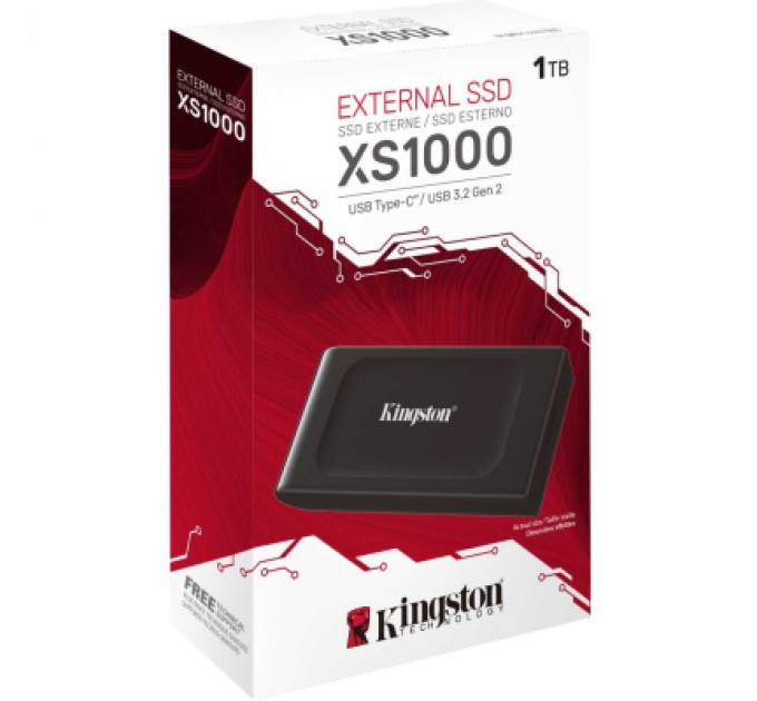 Kingston Накопичувач SSD USB-C 1TB Kingston (SXS1000/1000G)