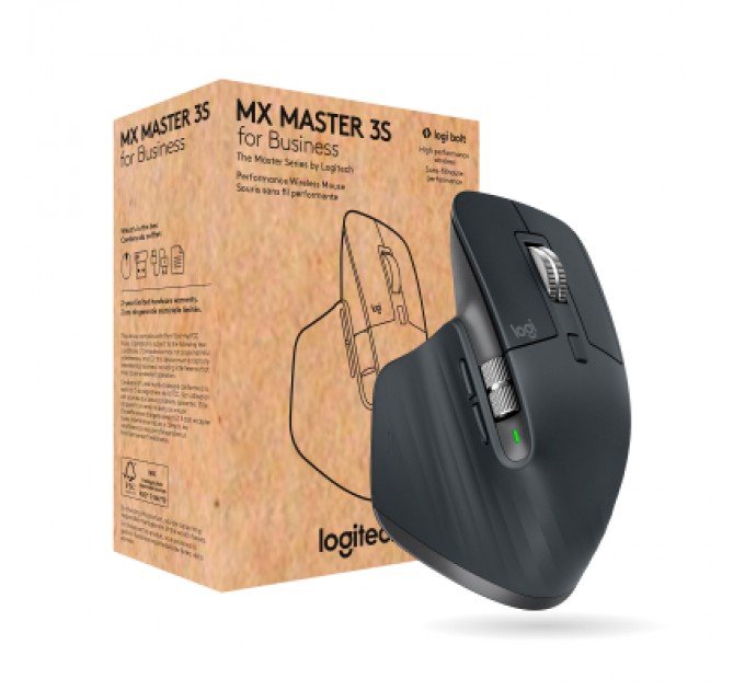 Logitech Мишка Logitech MX Master 3S for Business Performance Wireless/Bluetooth Graphite (910-006582)