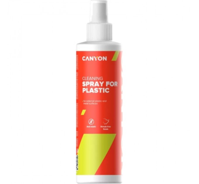 Canyon Спрей для очищення Canyon Plastic Cleaning Spray, 250ml, Blister (CNE-CCL22-H)