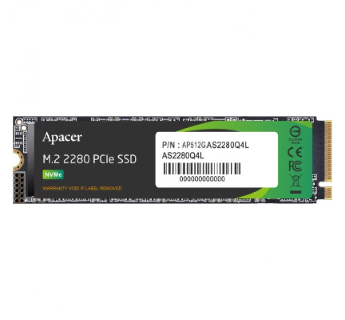 Apacer Накопичувач SSD M.2 2280 512GB Apacer (AP512GAS2280Q4L-1)