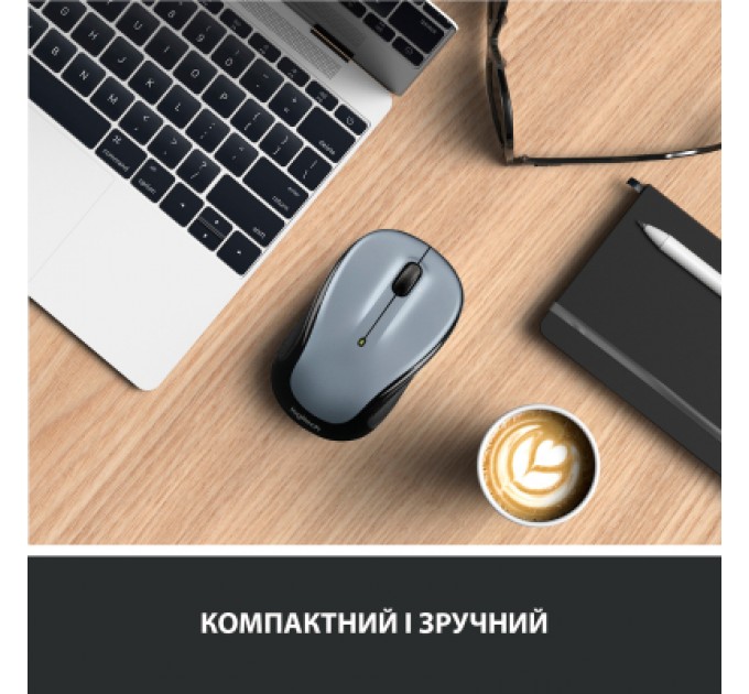 Logitech Мишка Logitech M325s Wireless Light Silver (910-006813)