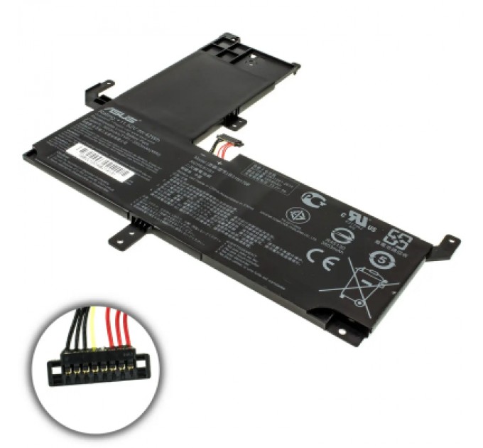 ASUS Акумулятор до ноутбука ASUS VivoBook TP510B31N1708, 3653mAh (42Wh), 3cell, 11.52V, black (A97579)