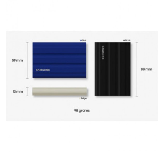 Samsung Накопичувач SSD USB 3.2 2TB T7 Shield Samsung (MU-PE2T0S/EU)