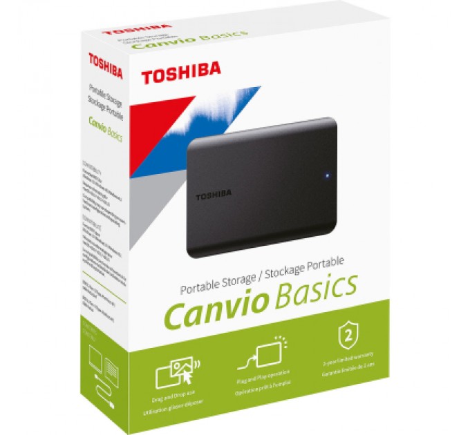 Toshiba Зовнішній жорсткий диск 2.5" 1TB Toshiba (HDTB510EK3AA)
