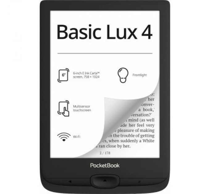 Pocketbook Електронна книга Pocketbook 618 Basic Lux 4, Black (PB618-P-CIS)