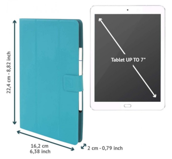 Tucano Чохол до планшета Tucano Facile Plus Universal 7-8" light blue (TAB-FAP8-Z)