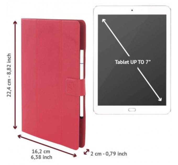 Tucano Чохол до планшета Tucano Facile Plus Universal 7-8" red (TAB-FAP8-R)