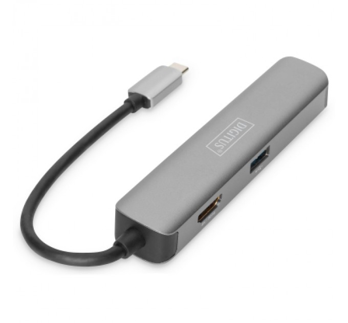 Digitus Концентратор Digitus Travel USB-C 5 Port (DA-70891)