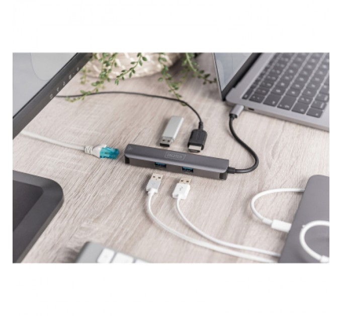 Digitus Концентратор Digitus USB-C 5 Port (DA-70892)