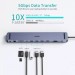 Choetech Концентратор Choetech USB-C 11-in-1 (HUB-M20-GY)