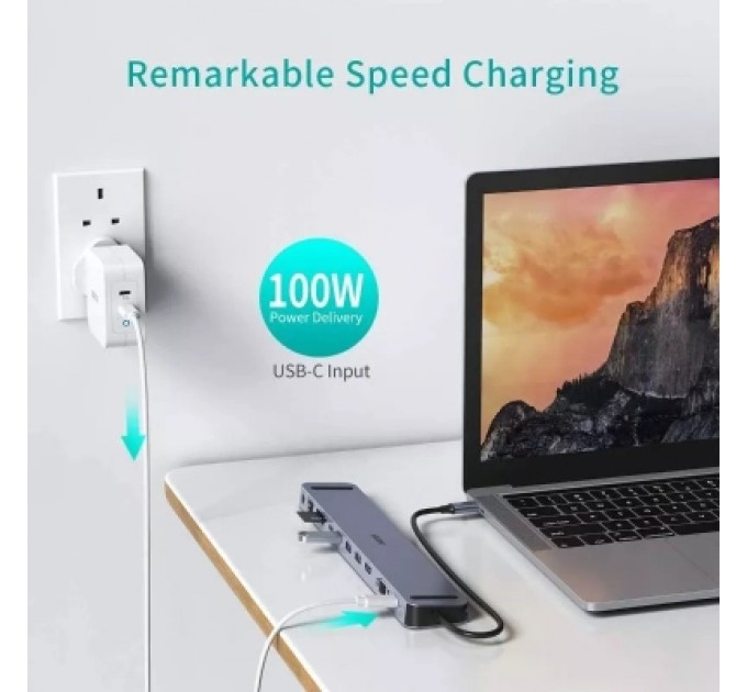 Choetech Концентратор Choetech USB-C 11-in-1 (HUB-M20-GY)