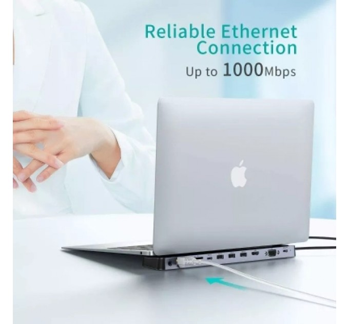 Choetech Концентратор Choetech USB-C 11-in-1 (HUB-M20-GY)