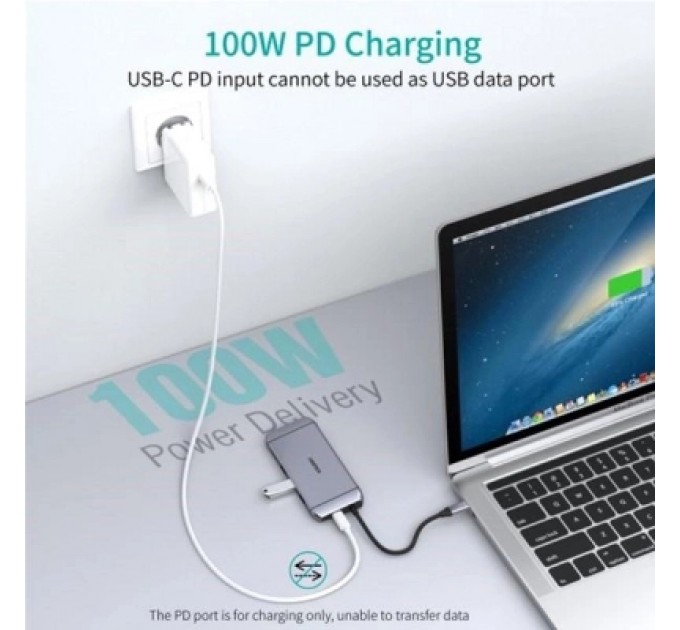 Choetech Концентратор Choetech USB-C 9-in-1 (HUB-M15-GY)