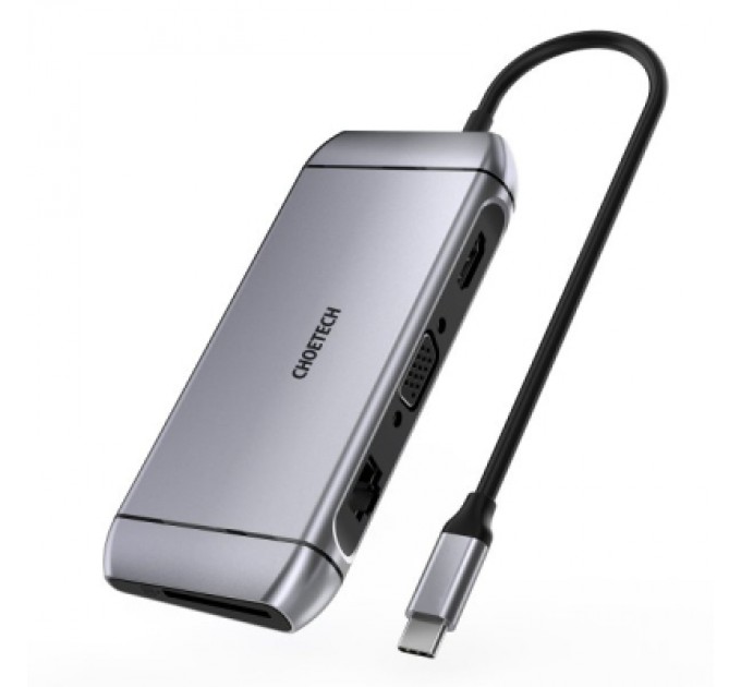 Choetech Концентратор Choetech USB-C 9-in-1 (HUB-M15-GY)
