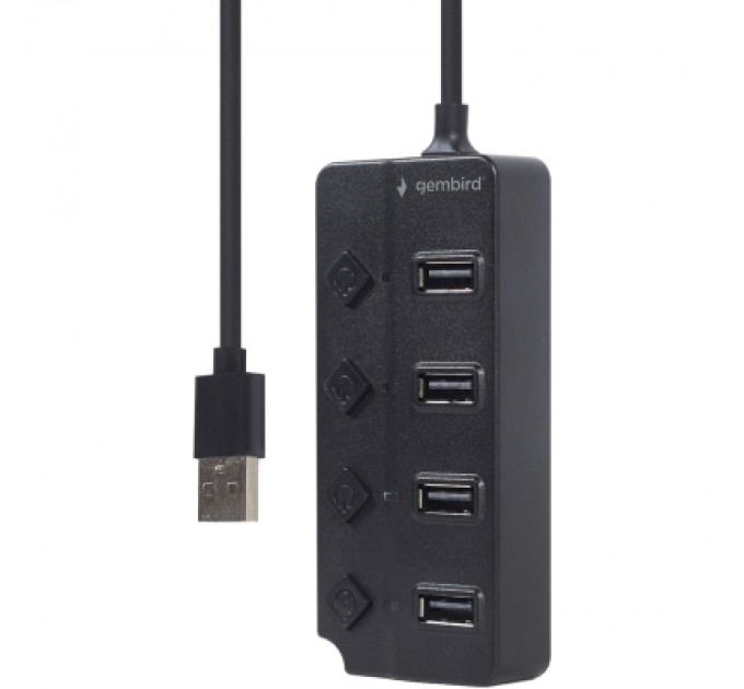 Gembird Концентратор Gembird USB 2.0 4 ports (UHB-U2P4P-01)