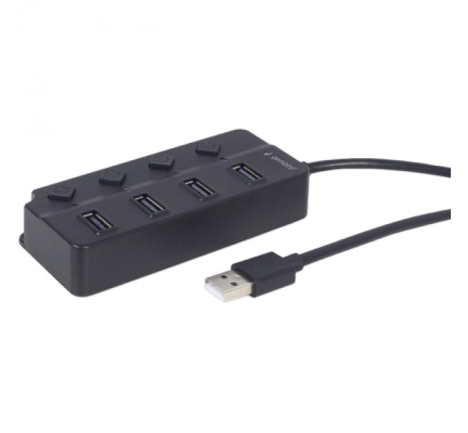 Gembird Концентратор Gembird USB 2.0 4 ports (UHB-U2P4P-01)