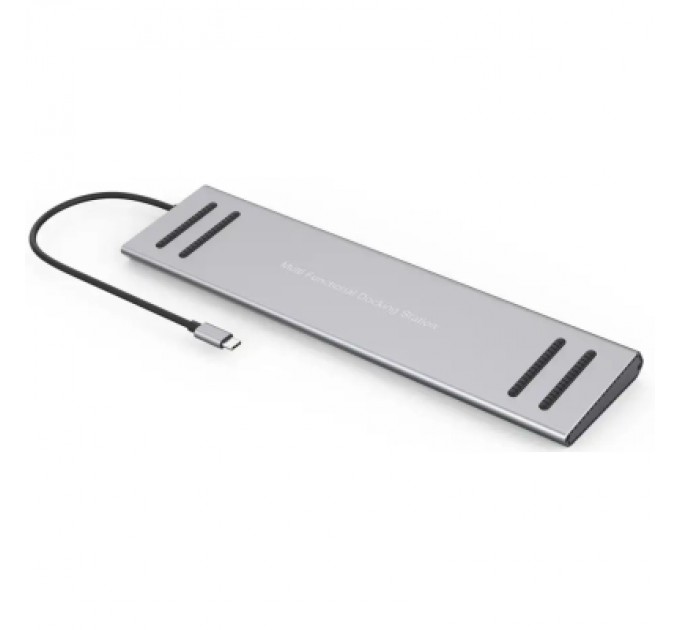 XoKo Порт-реплікатор XoKo 14-in-1 Dock USB-C (HDMI/VGA/USB3.0/.../USB-C PD/RJ45/..) (XK-AC1400-SL)